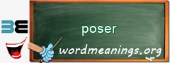 WordMeaning blackboard for poser